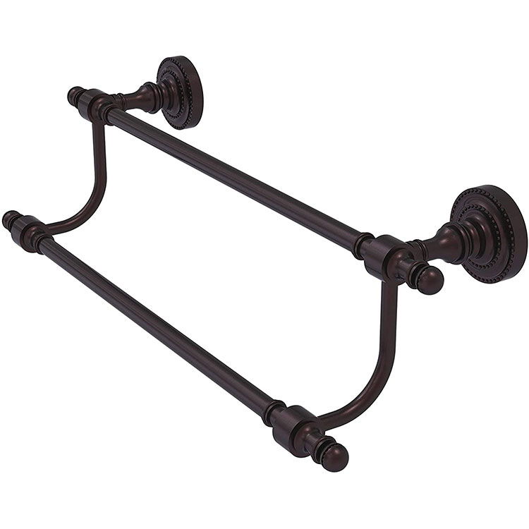 Antique Brass Towel Bar